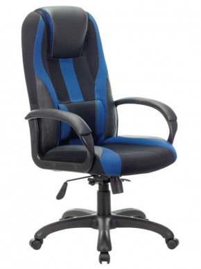 Кресло компьютерное BRABIX PREMIUM "Rapid GM-102" (экокожа/ткань, черное/синее) 532106 в Невьянске - nevjansk.mebel-74.com | фото