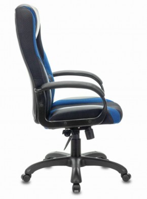 Кресло компьютерное BRABIX PREMIUM "Rapid GM-102" (экокожа/ткань, черное/синее) 532106 в Невьянске - nevjansk.mebel-74.com | фото