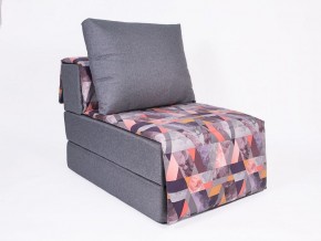 Кресло-кровать бескаркасное Харви (серый-сноу манго) в Невьянске - nevjansk.mebel-74.com | фото
