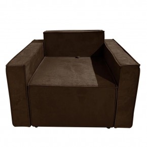 Кресло-кровать Принц КК1-ВК (велюр коричневый) в Невьянске - nevjansk.mebel-74.com | фото