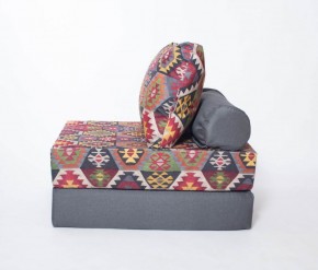 Кресло-кровать-пуф бескаркасное Прайм (мехико серый-графит) в Невьянске - nevjansk.mebel-74.com | фото