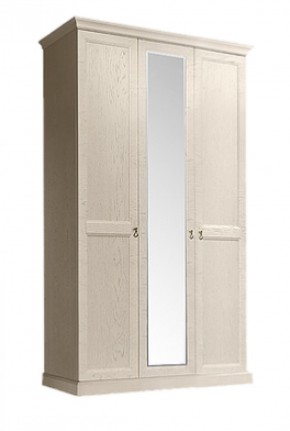 Шкаф 3-х дверный (с зеркалом) для платья и белья Венеция дуб седан (ВНШ1/3) в Невьянске - nevjansk.mebel-74.com | фото