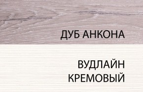 Шкаф-витрина 2V2D, OLIVIA, цвет вудлайн крем/дуб анкона в Невьянске - nevjansk.mebel-74.com | фото