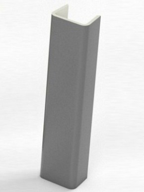 Торцевая заглушка  для цоколя h100 мм (Алюминий, Белый, Черный, Сонома) в Невьянске - nevjansk.mebel-74.com | фото